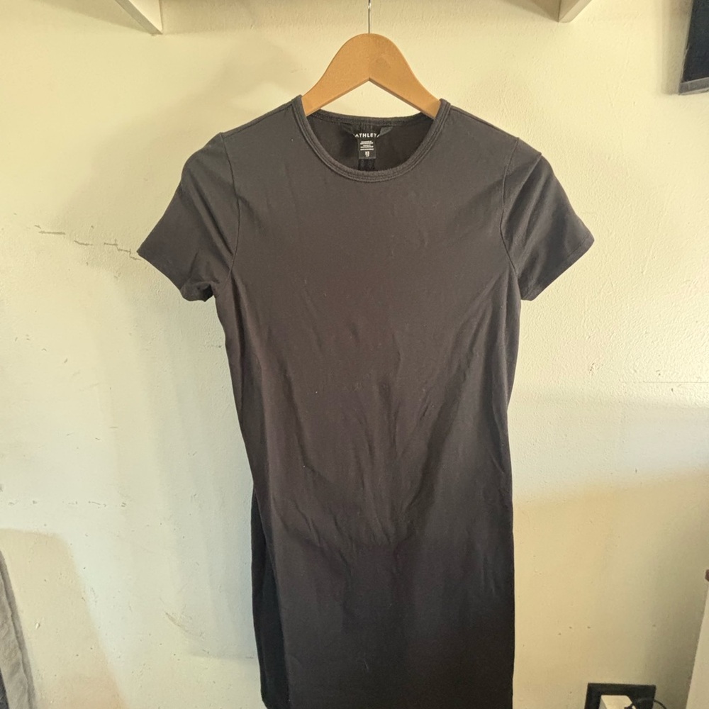 Athleta Black Short Sleeve Tee Dress